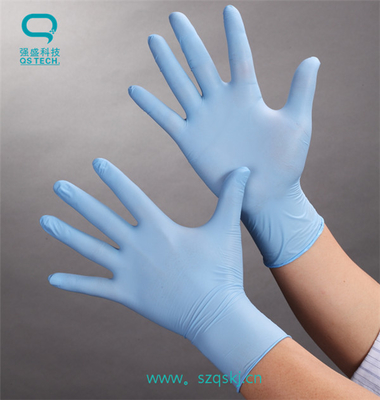 Disposable Clean Room Nitrile Gloves Class 100  9'' / 12'' S / M / L 4.5g - 7.5g